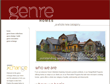 Tablet Screenshot of genrehomes.com